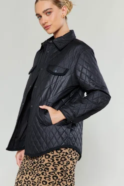 Current Air Diamond Quilted Jacket BLACK Clearance