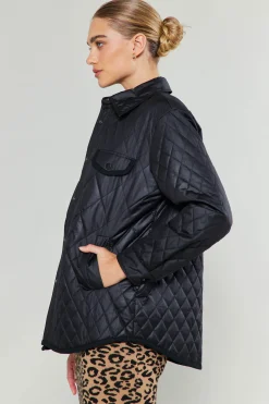 Current Air Diamond Quilted Jacket BLACK Clearance