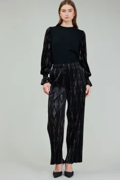 Current Air Elastic Waist Long Pants BLACKBRONZEMULTI Clearance