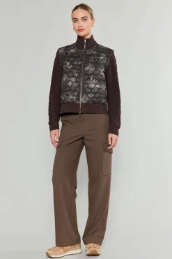 Current Air Floral Patterned Sweater Jacket DARKFLORAL Best