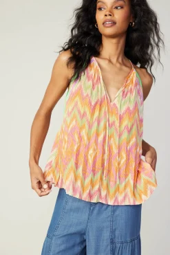 Current Air Gradient Chevron Tank ORANGEMLT Outlet