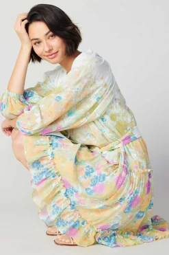 Current Air Gradient Floral Motif Mini Dress MULTI Online