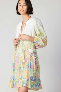 Current Air Gradient Floral Motif Mini Dress MULTI Online