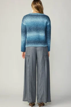 Current Air Gradient Sweater Top BLUE Outlet