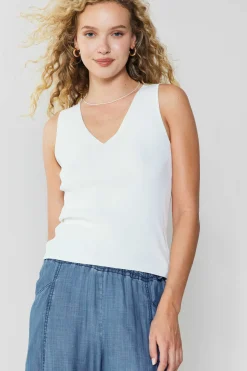 Current Air Knit Tank Top WHITE Online
