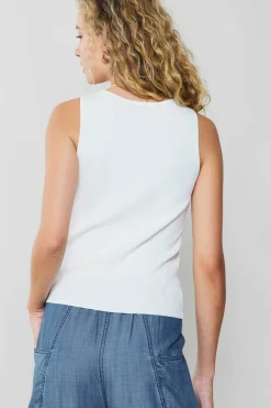 Current Air Knit Tank Top WHITE Online