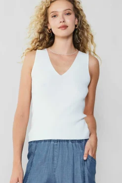 Current Air Knit Tank Top WHITE Online