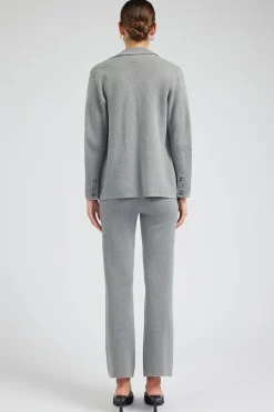 Current Air Knitted Blazer HEATHERGREY Sale