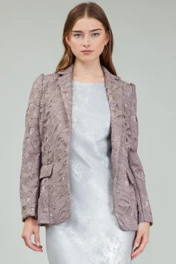 Current Air Lace Single Breasted Blazer TAUPEGREY Discount