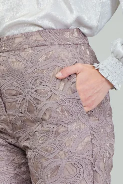 Current Air Lace Straight Pant TAUPEGREY Clearance