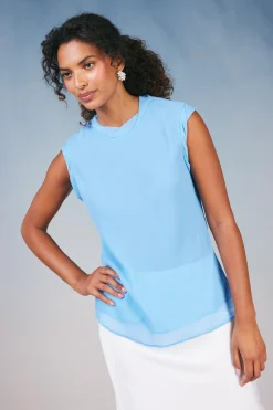 Current Air Layered Tank Top PASTELBLUE Hot
