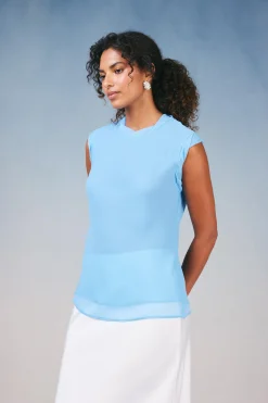 Current Air Layered Tank Top PASTELBLUE Hot