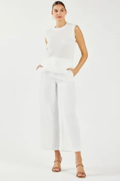 Current Air Layered Tank Top WHITE Outlet