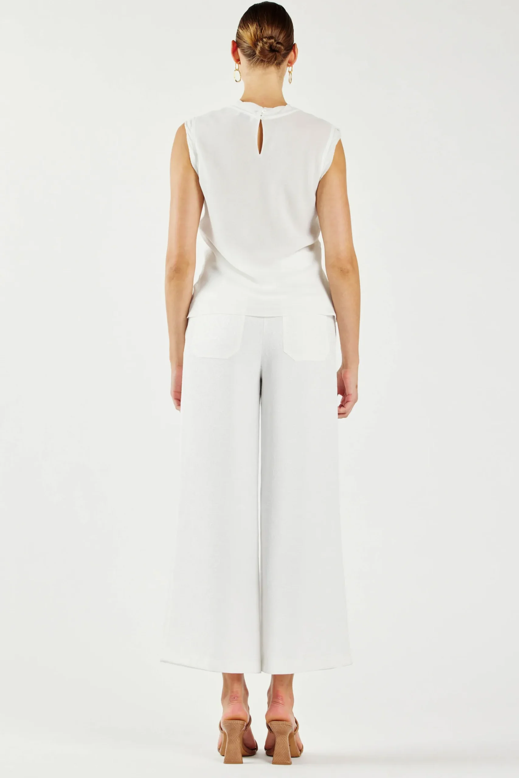 Current Air Layered Tank Top WHITE Outlet