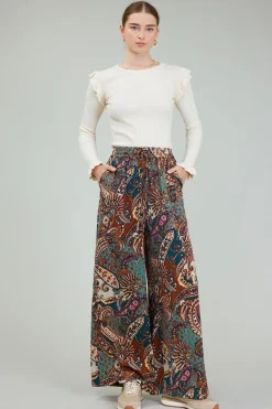 Current Air Mixed Print Pants BROWNMLT Online