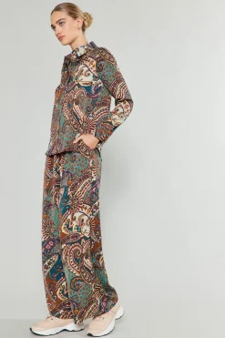 Current Air Mixed Print Pants BROWNMLT Online