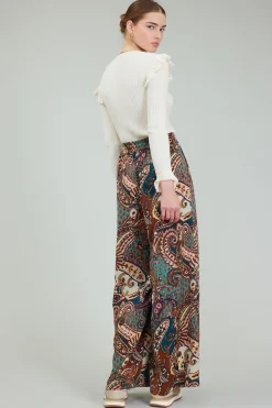 Current Air Mixed Print Pants BROWNMLT Online