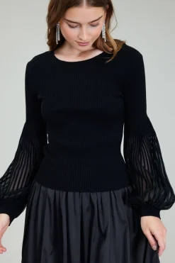 Current Air Nava Sweater Dress Set BLACK Sale