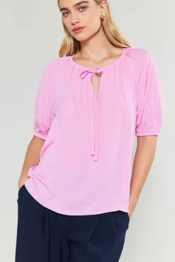 Current Air Neck Tie Detailed Blouse ORCHID New