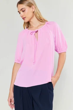 Current Air Neck Tie Detailed Blouse ORCHID New