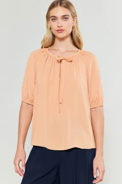 Current Air Neck Tie Detailed Blouse BUTTERUM Sale
