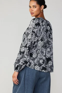 Current Air Noir Floral Blouse MONOFLORAL Hot