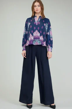 Current Air Ornate Border Print Blouse MLT Best