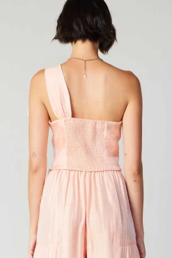Current Air Pastel Bowtie Top APRICOT Best