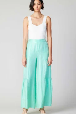 Current Air Pastel Wide Leg Pants MINT Fashion
