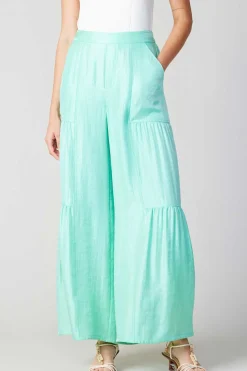 Current Air Pastel Wide Leg Pants MINT Fashion
