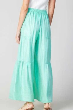 Current Air Pastel Wide Leg Pants MINT Fashion