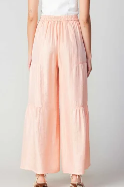 Current Air Pastel Wide Leg Pants APRICOT Clearance