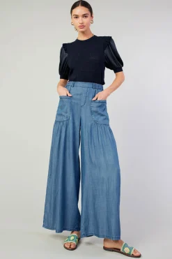 Current Air Patch Pocket Pant CHAMBRAY Clearance