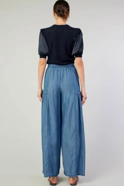 Current Air Patch Pocket Pant CHAMBRAY Clearance