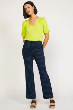 Current Air Pinstriped Bootcut Pant NAVYSTRIPE Sale