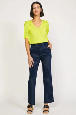 Current Air Pinstriped Bootcut Pant NAVYSTRIPE Sale