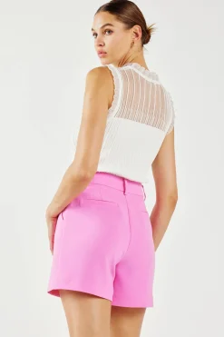 Current Air Pintucked Shorts PINK Discount