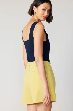 Current Air Pintucked Shorts LEMON Best