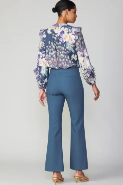 Current Air Pintucked Split Hem Pant AEGEANBLUE Discount