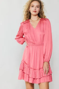 Current Air Pleat Detail Tiered Mini Dress BRINKPINK Fashion
