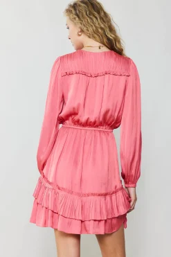 Current Air Pleat Detail Tiered Mini Dress BRINKPINK Fashion