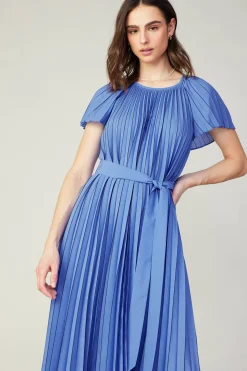 Current Air Pleated Midi Dress ROYALBLUE Online