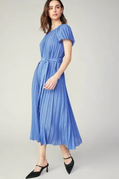 Current Air Pleated Midi Dress ROYALBLUE Online
