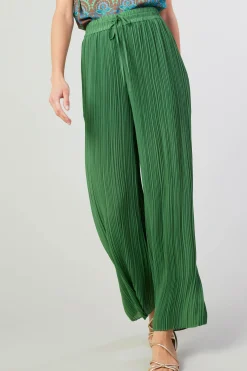 Current Air Pleated Pullover Pants LEAFGREEN Online