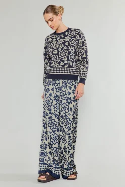 Current Air Pullover Floral Sweater BLUEMLT Online