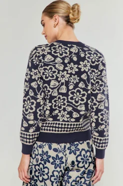 Current Air Pullover Floral Sweater BLUEMLT Online