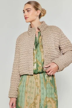 Current Air Quilted Puff Jacket TAUPE Online