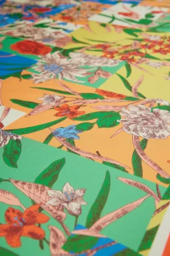 Current Air Recycled Signature Print Scarf FLORALCOLORBLOCK Best