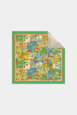 Current Air Recycled Signature Print Large Scarf FLORALCOLORBLOCK Discount