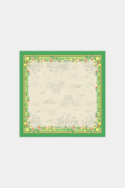 Current Air Recycled Signature Print Large Scarf TUSCANGREENCITRUS Hot